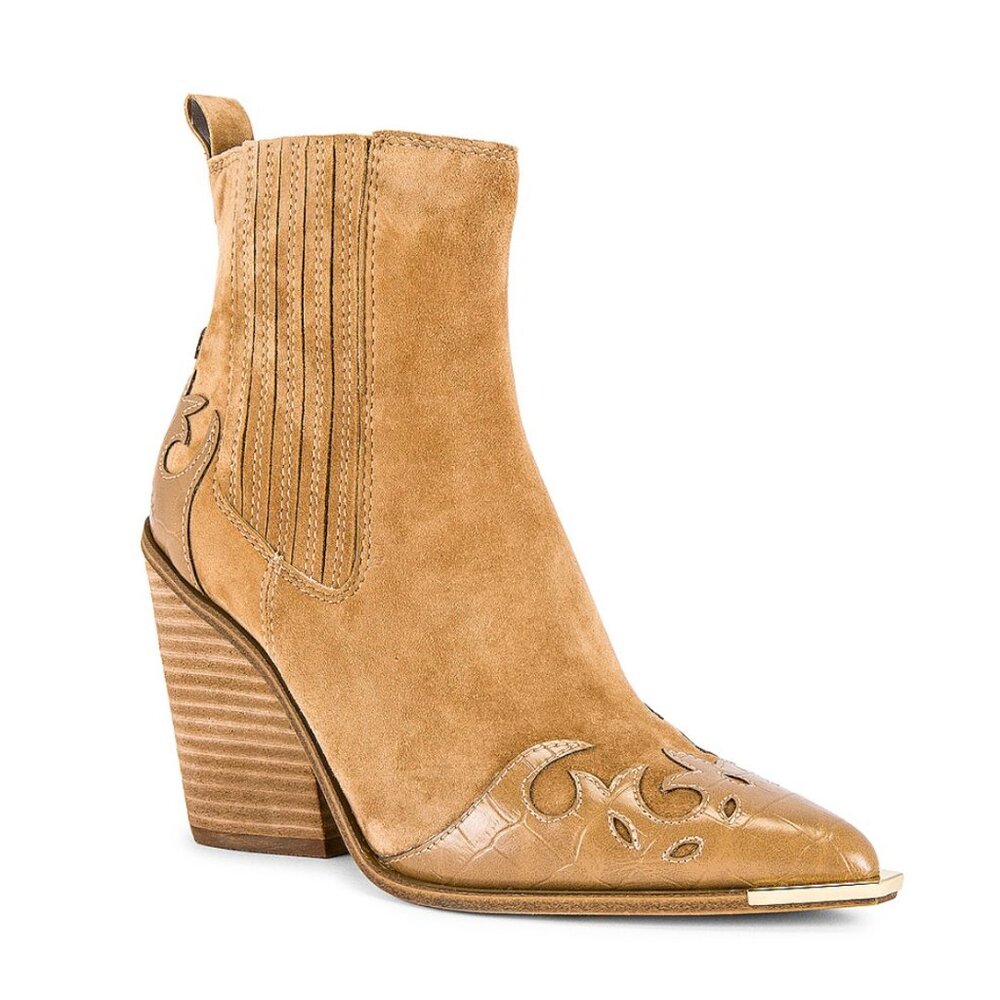 Steve Madden Trim Bootie - Tan Western Size 8 gently used